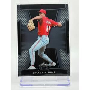 2025 Leaf Metal Baseball Chase Burns Prismatic Base 6/99 SP Cincinnati Reds